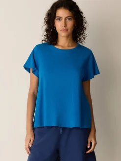 Organic Cotton Slubby Jersey Crew Neck Tee