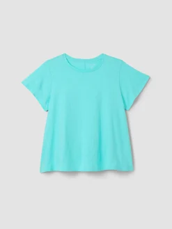 Organic Cotton Slubby Jersey Crew Neck Tee