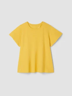 Organic Cotton Slubby Jersey Crew Neck Tee
