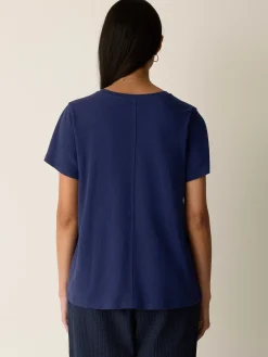Organic Cotton Slubby Jersey Crew Neck Tee