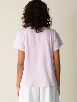 Organic Cotton Slubby Jersey Crew Neck Tee