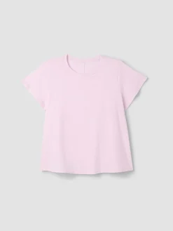 Organic Cotton Slubby Jersey Crew Neck Tee
