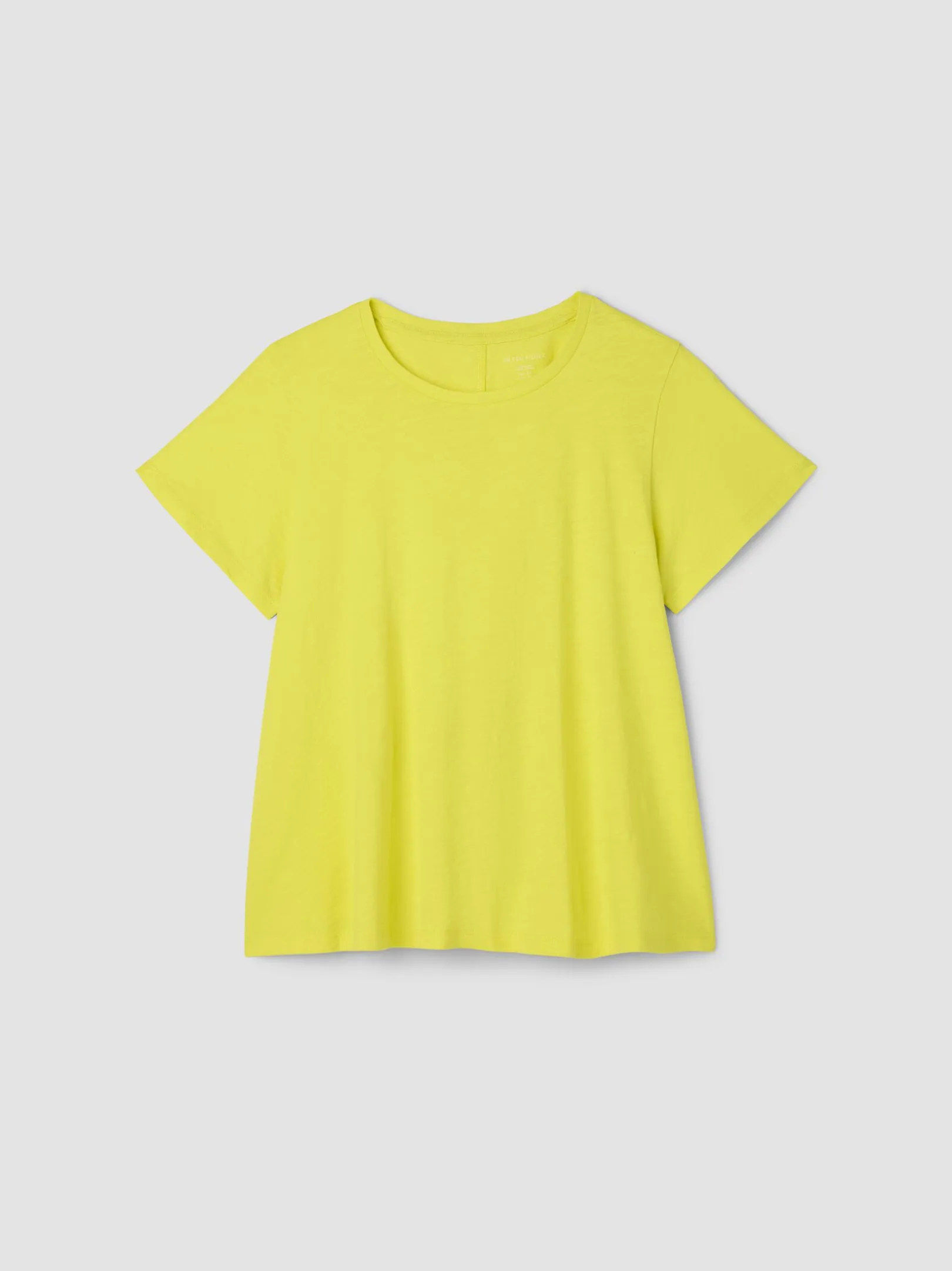 Organic Cotton Slubby Jersey Crew Neck Tee