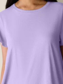 Organic Cotton Slubby Jersey Crew Neck Tee