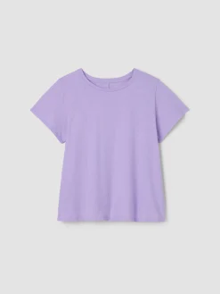 Organic Cotton Slubby Jersey Crew Neck Tee
