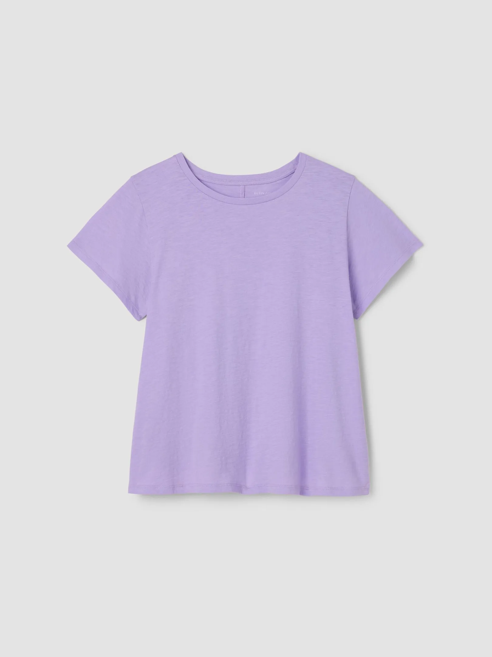 Organic Cotton Slubby Jersey Crew Neck Tee