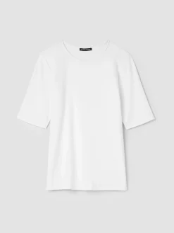 Organic Cotton Stretch Rib Crew NeckTee