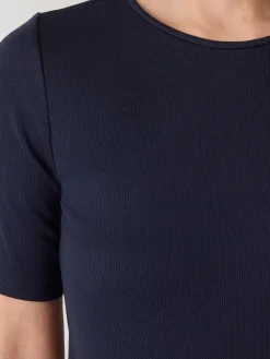Organic Cotton Stretch Rib Crew NeckTee