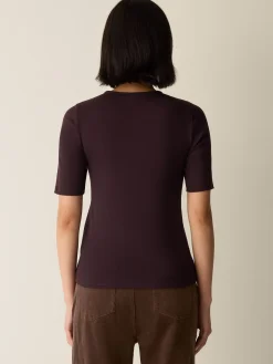 Organic Cotton Stretch Rib Crew NeckTee