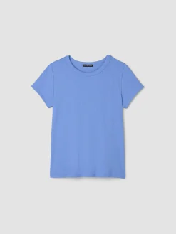 Organic Cotton Stretch Rib Crew Neck Tee