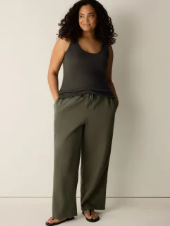 Organic Cotton Stretch Rib Scoop Neck Tank