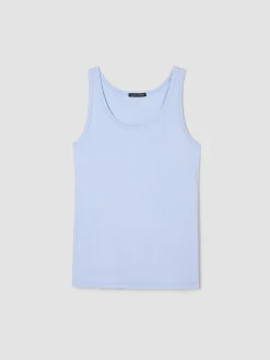 Organic Cotton Stretch Rib Scoop Neck Tank