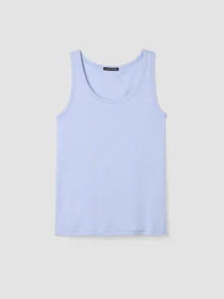 Organic Cotton Stretch Rib Slim Tank