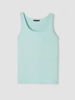 Organic Cotton Stretch Rib Slim Tank