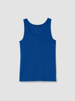 Organic Cotton Stretch Rib Slim Tank