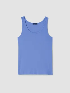 Organic Cotton Stretch Rib Slim Tank
