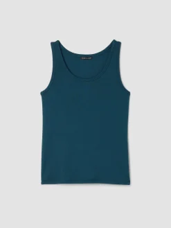 Organic Cotton Stretch Rib Slim Tank