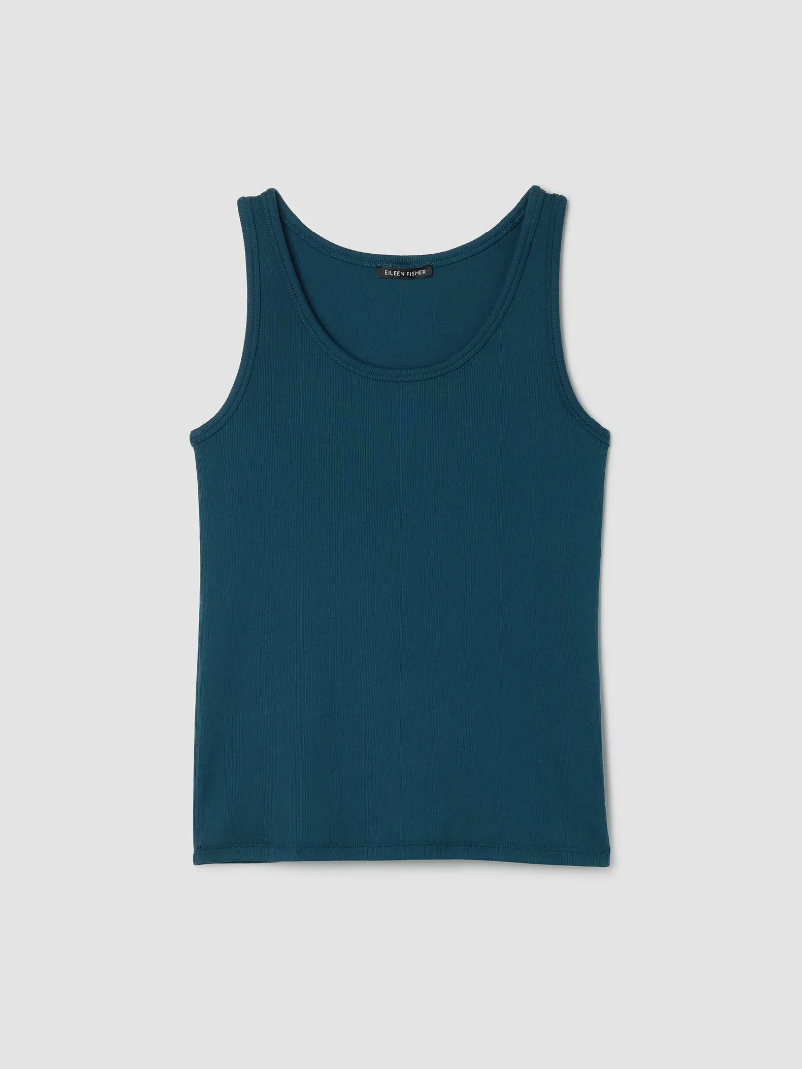 Organic Cotton Stretch Rib Slim Tank