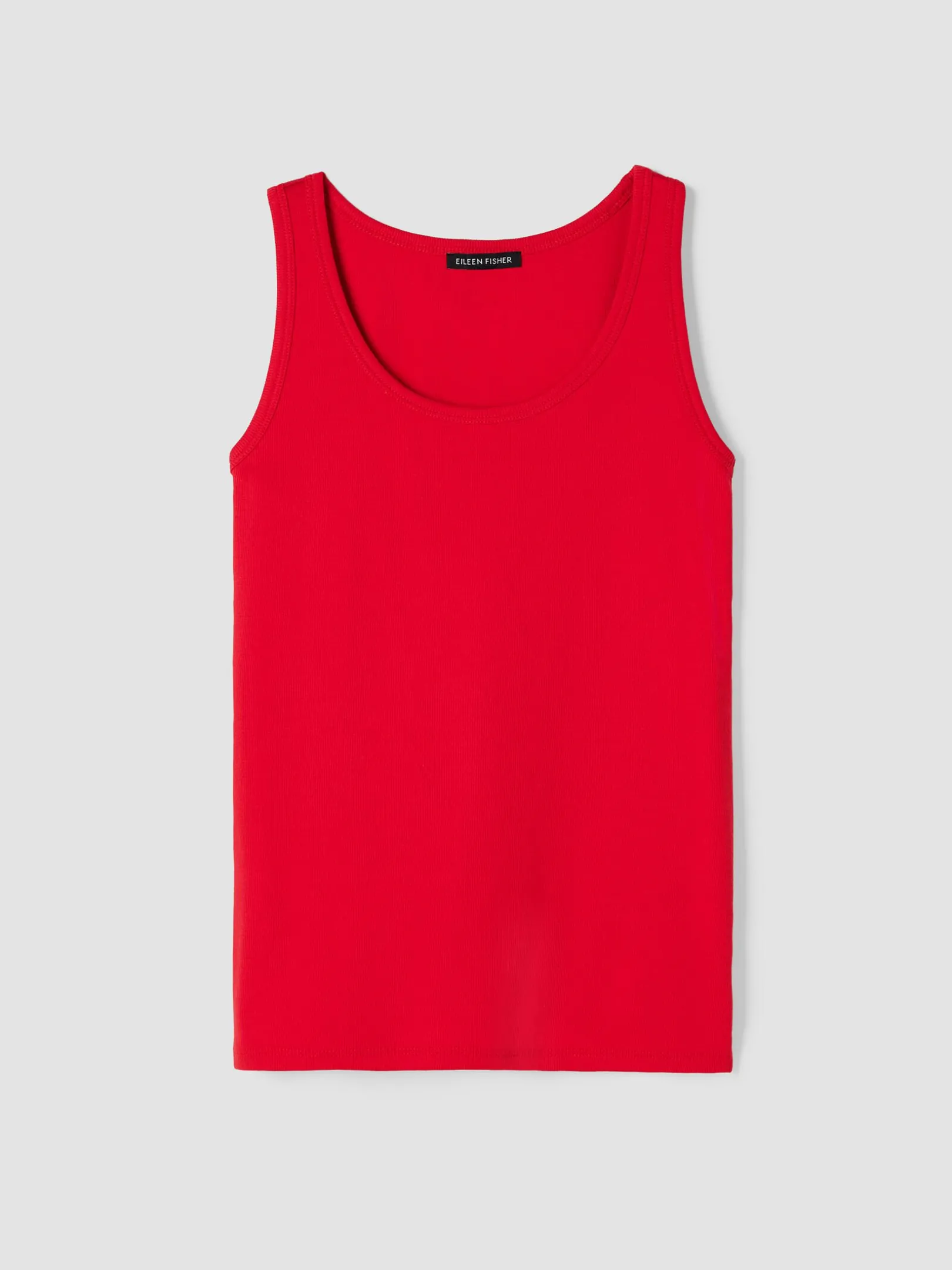 Organic Cotton Stretch Rib Slim Tank