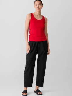Organic Cotton Stretch Rib Slim Tank