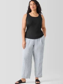Organic Cotton Stretch Rib Slim Tank