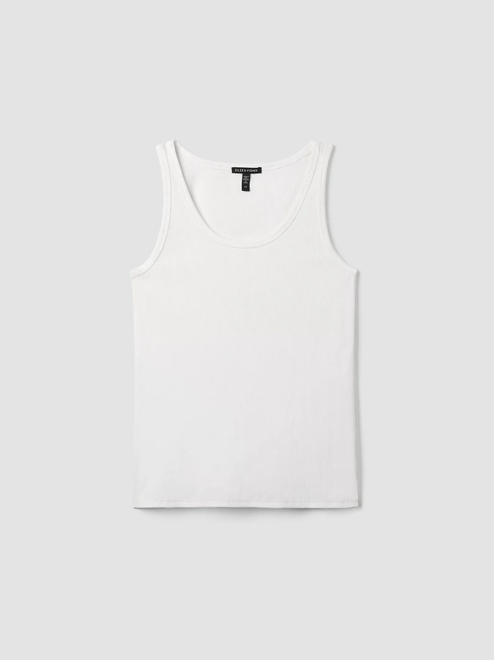 Organic Cotton Stretch Rib Slim Tank