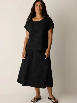 Organic Cotton Voile Box Skirt