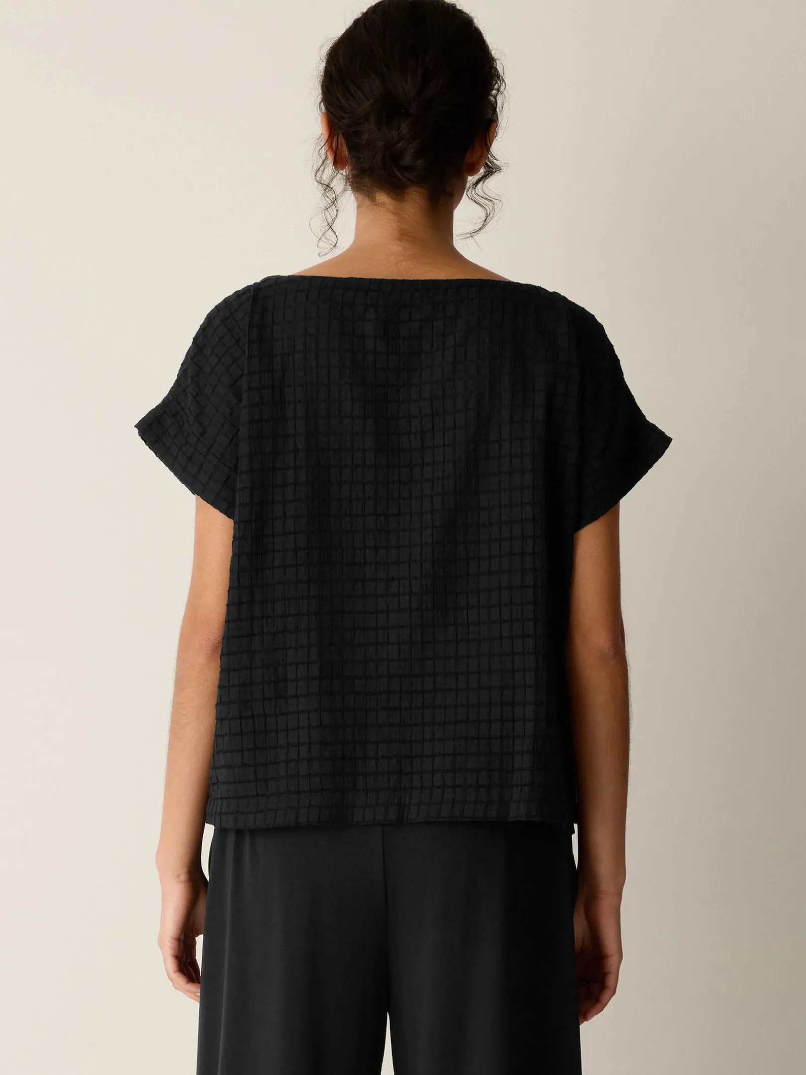 Organic Cotton Voile Box Square Top
