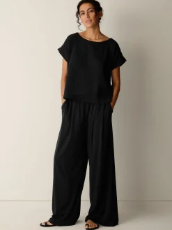 Organic Cotton Voile Box Square Top
