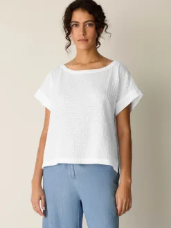 Organic Cotton Voile Box Square Top