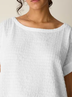 Organic Cotton Voile Box Square Top