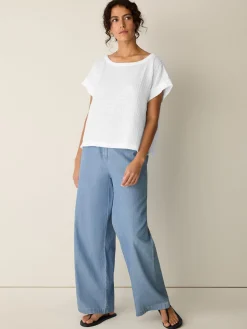 Organic Cotton Voile Box Square Top