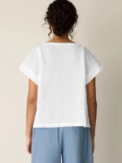 Organic Cotton Voile Box Square Top