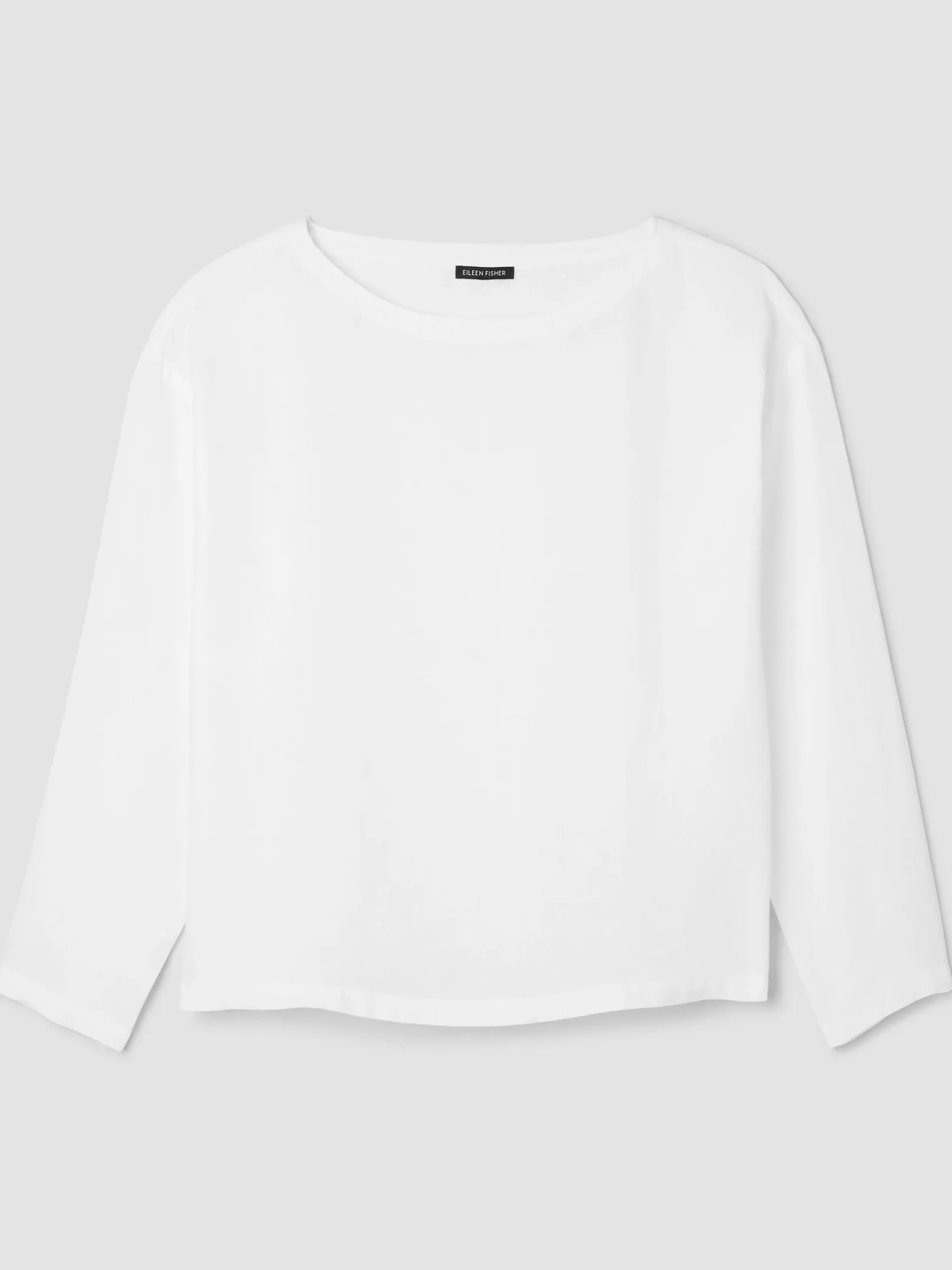 Organic Handkerchief Linen Bateau Neck Box-Top