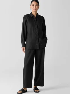 Organic Handkerchief Linen Classic Collar Shirt