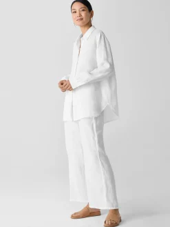 Organic Handkerchief Linen Classic Collar Shirt