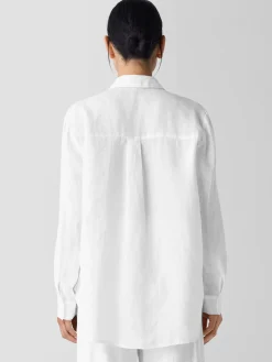 Organic Handkerchief Linen Classic Collar Shirt