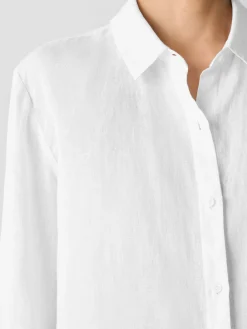 Organic Handkerchief Linen Classic Collar Shirt