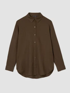 Organic Handkerchief Linen Classic Collar Shirt