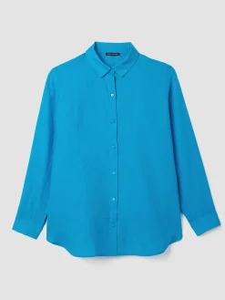 Organic Handkerchief Linen Classic Collar Shirt