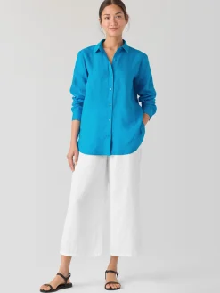 Organic Handkerchief Linen Classic Collar Shirt