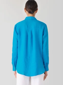 Organic Handkerchief Linen Classic Collar Shirt