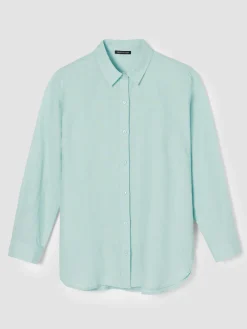 Organic Handkerchief Linen Classic Collar Shirt