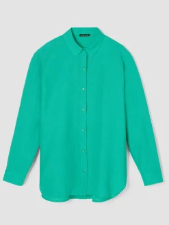 Organic Handkerchief Linen Classic Collar Shirt