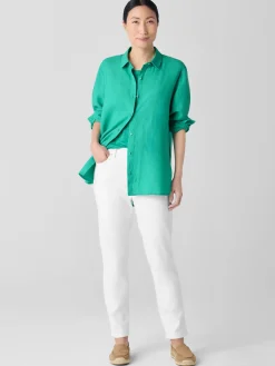 Organic Handkerchief Linen Classic Collar Shirt