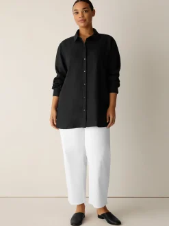 Organic Handkerchief Linen Classic Collar Shirt