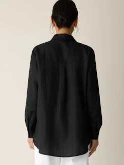 Organic Handkerchief Linen Classic Collar Shirt