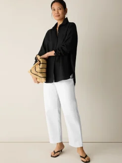 Organic Handkerchief Linen Classic Collar Shirt