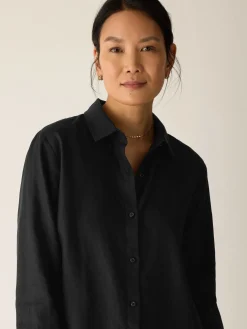 Organic Handkerchief Linen Classic Collar Shirt
