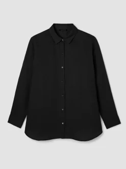 Organic Handkerchief Linen Classic Collar Shirt